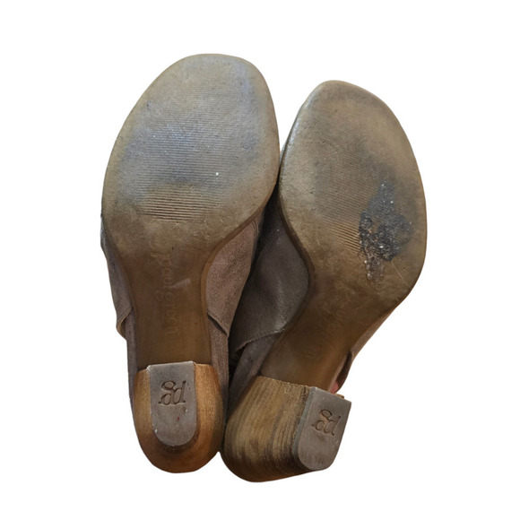 Paul Green Cayanne suede peep toe boots size 8 - Picture 6 of 7